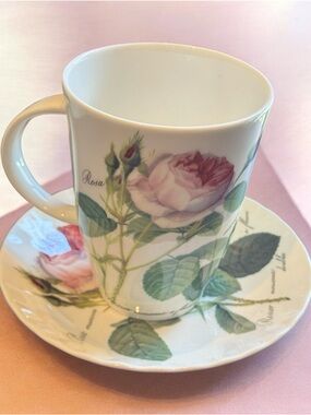 Redoute Roses Roy Kirkham Coffee Cup & Saucer Set